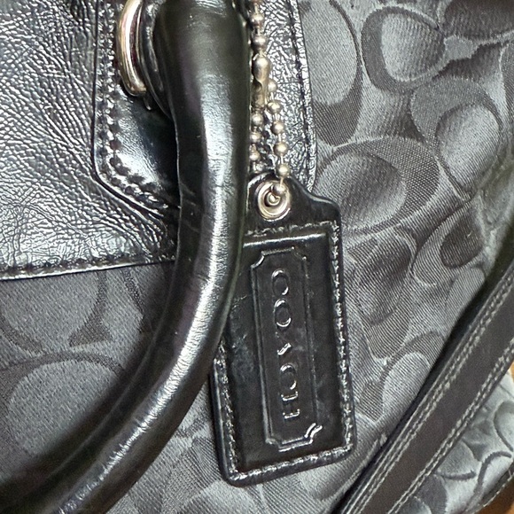 Coach 2012 Ashley Signature Sateen Satchel Handbag G1271 F15440 W/ Hangtag GUC - Picture 6 of 12